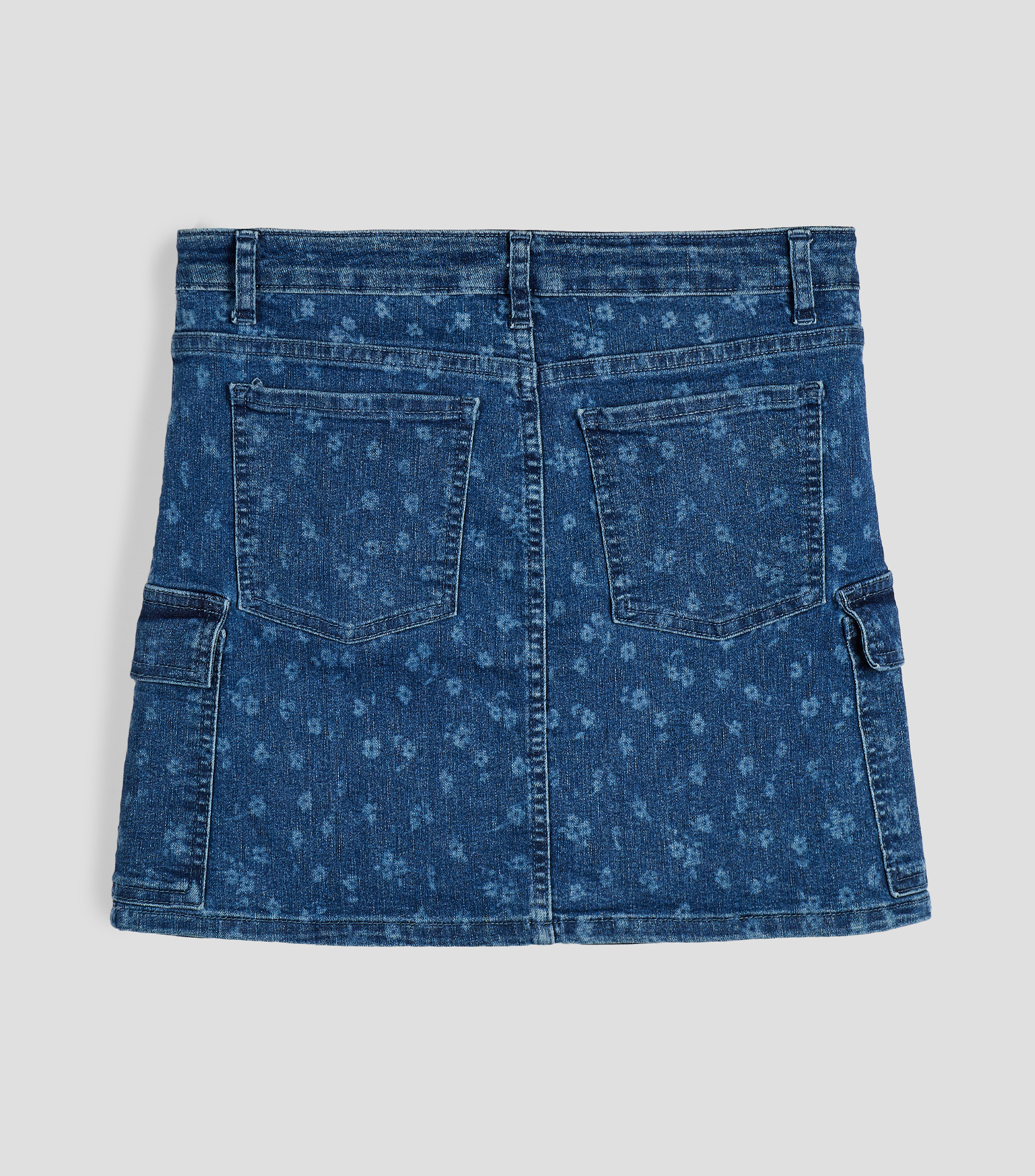 Falda corta de corte recto con estampado Niña